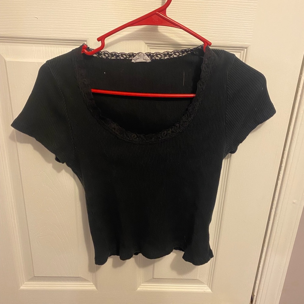 Women’s black blouse lace collar Cotton-on size XL